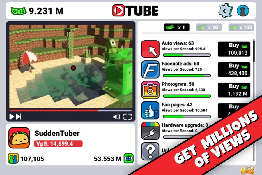 Tube Clicker screenshot game