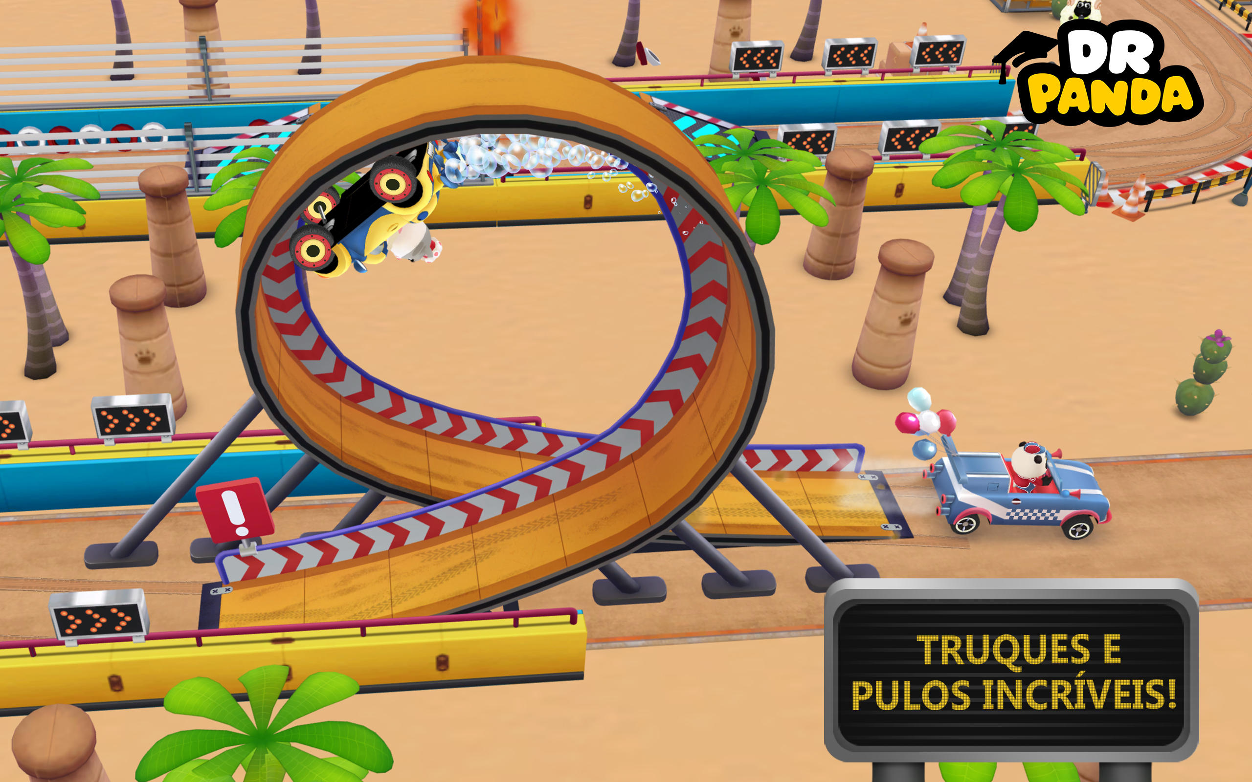 Captura de Tela do Jogo Dr. Panda Racers