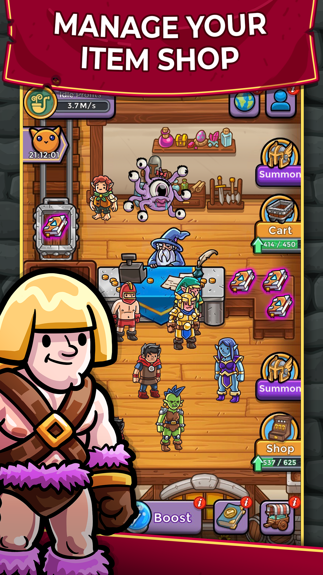 Screenshot 1 of Dungeon Shop Tycoon: งานฝีมือและ 1.784.11