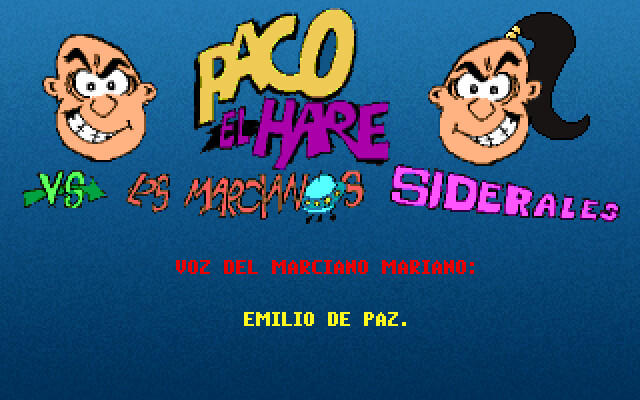 Screenshot of Paco El Hare vs Los Marcianos Siderales