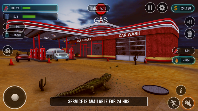Idle Gas Station Money Game Game Screenshot