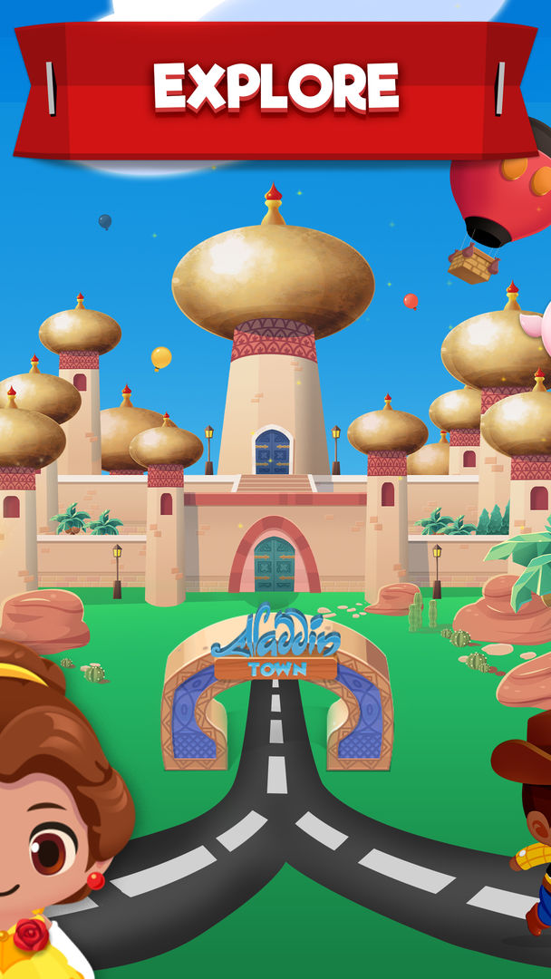 Screenshot of Disney Pop Town! Match 3 Games