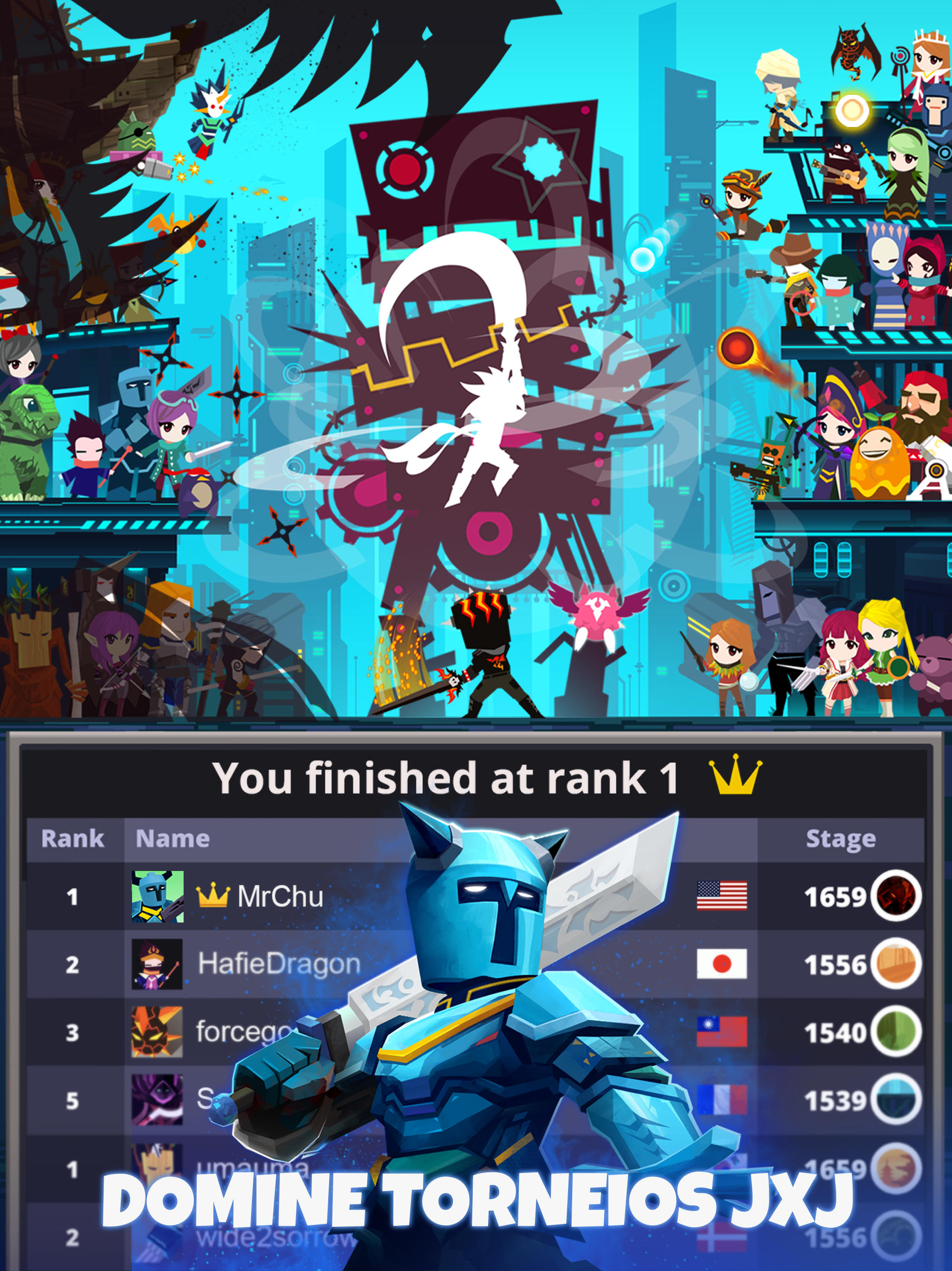 Captura de Tela do Jogo Tap Titans 2 - jogo de click