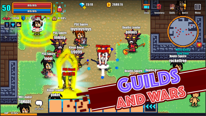 Screenshot 1 of Pixel Knights Online - MMORPG 1.43