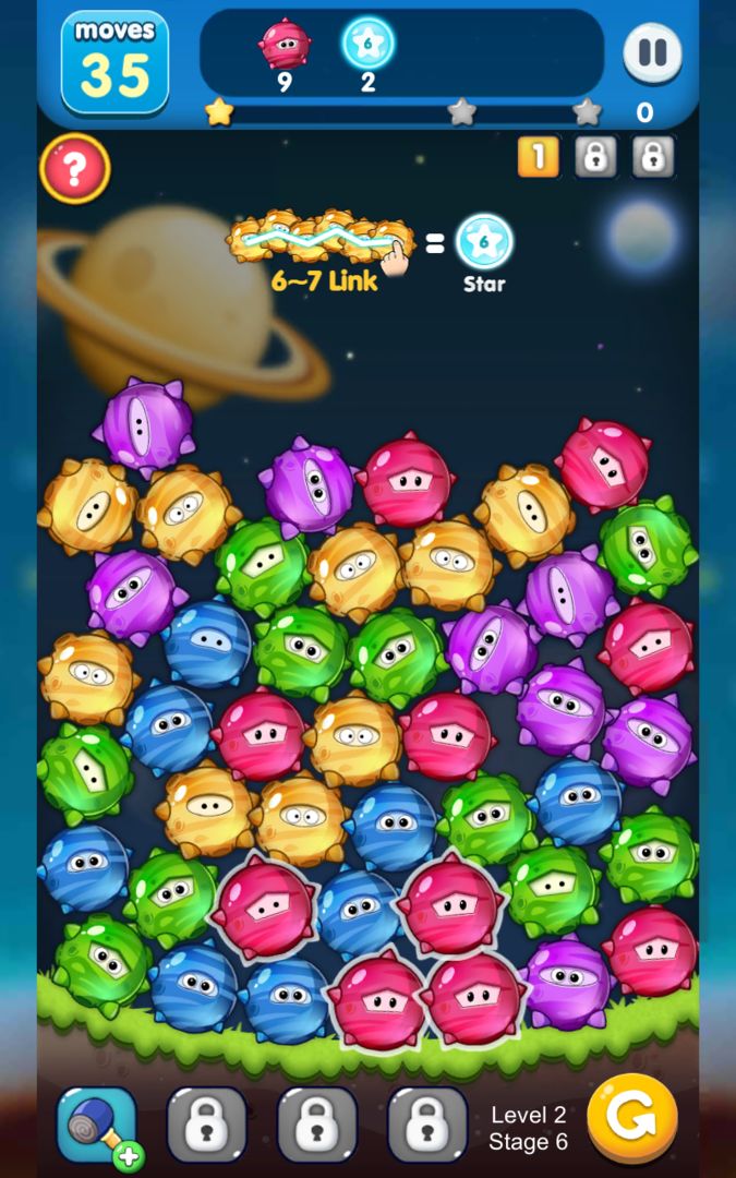 Star Link Puzzle - Pokki Line ภาพหน้าจอเกม