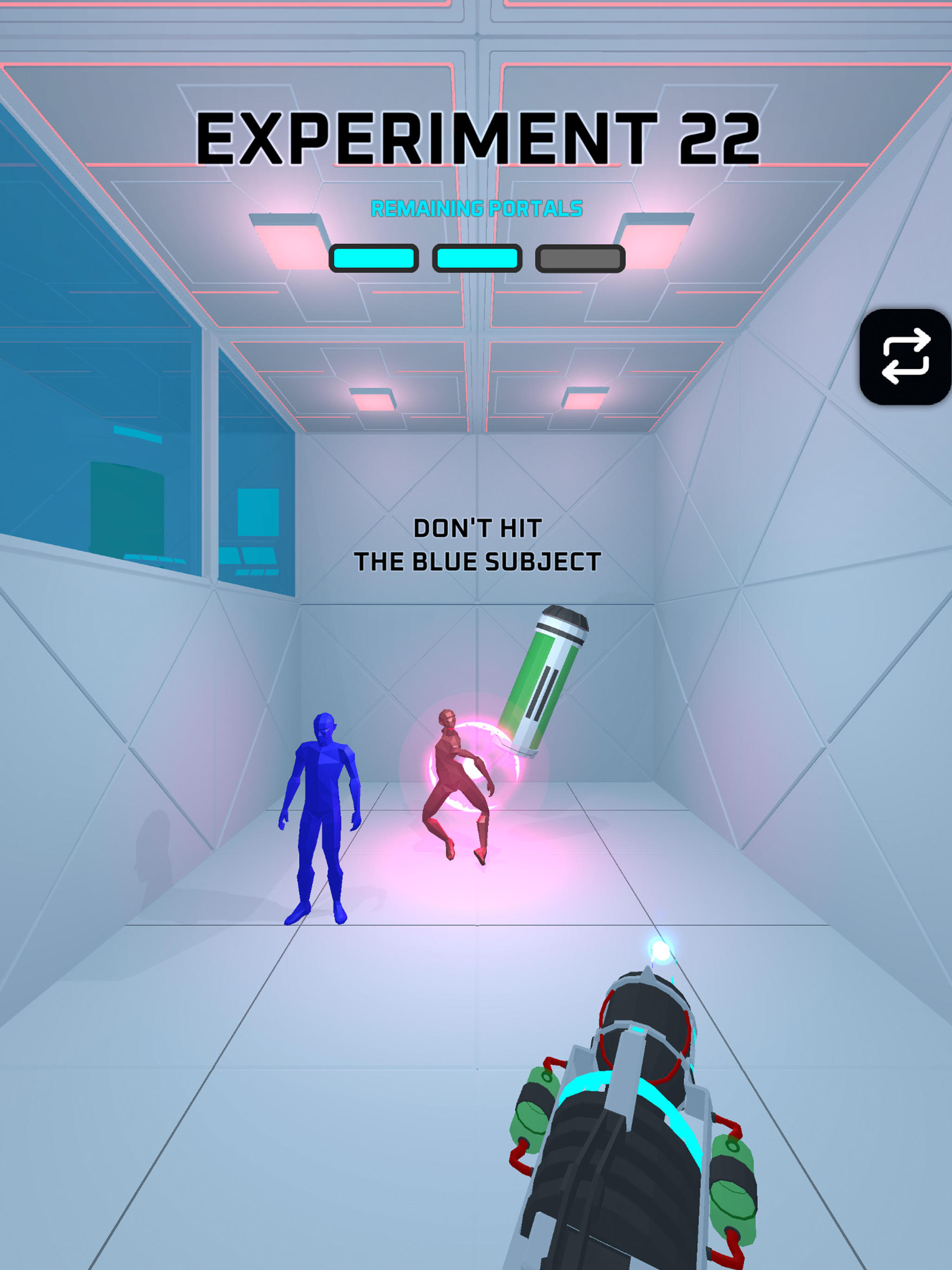 Screenshot of Portals Experiment