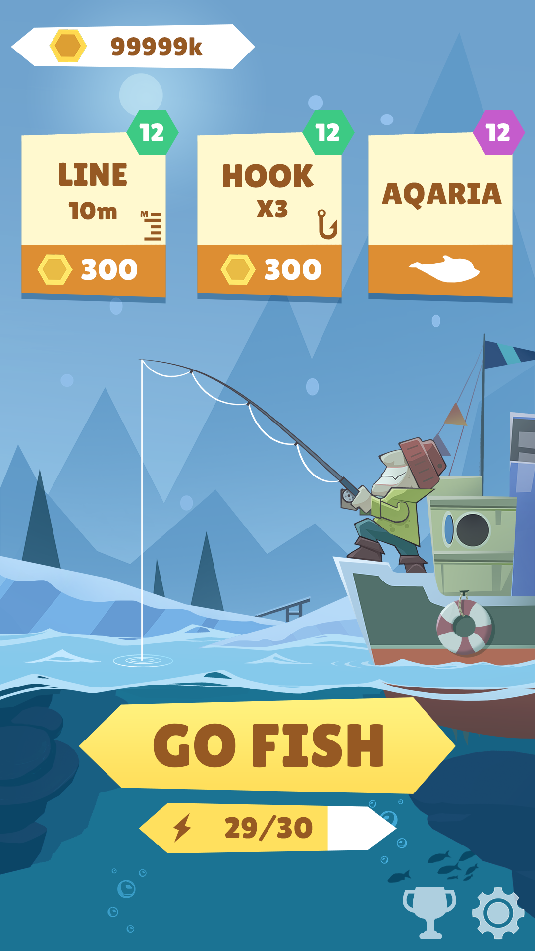 Screenshot 1 of Чемпион по рыбалке - стань мастером рыбалки 1.0