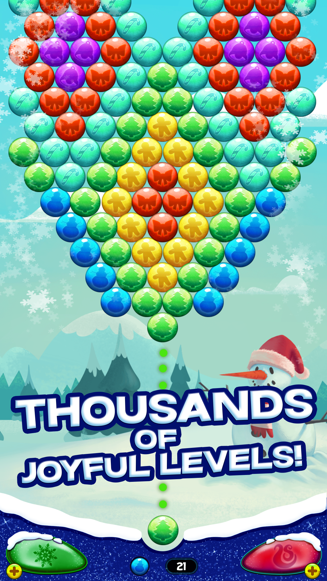 Bubble Shooter Christmas Game Screenshot