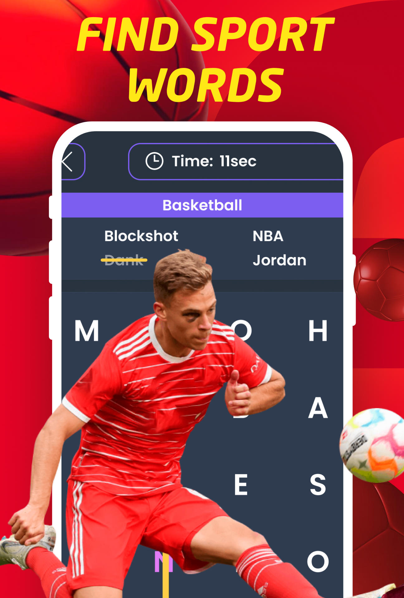 Find sports words 遊戲截圖