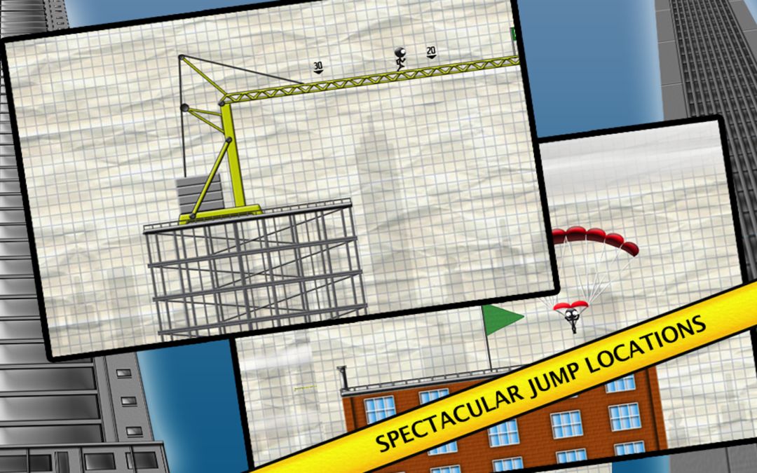 Screenshot of Stickman Base Jumper