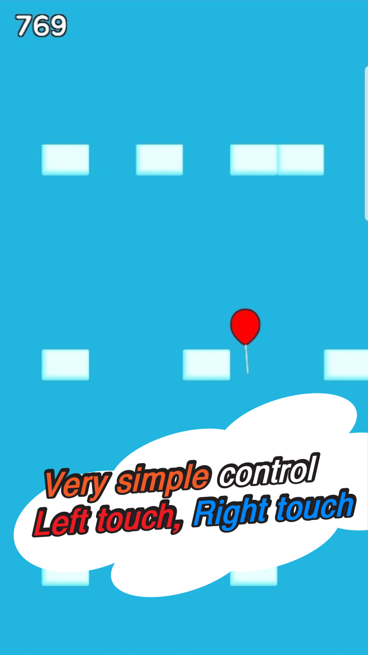 Скриншот игры Fly balloon : Rise up deams - Very easy tap game