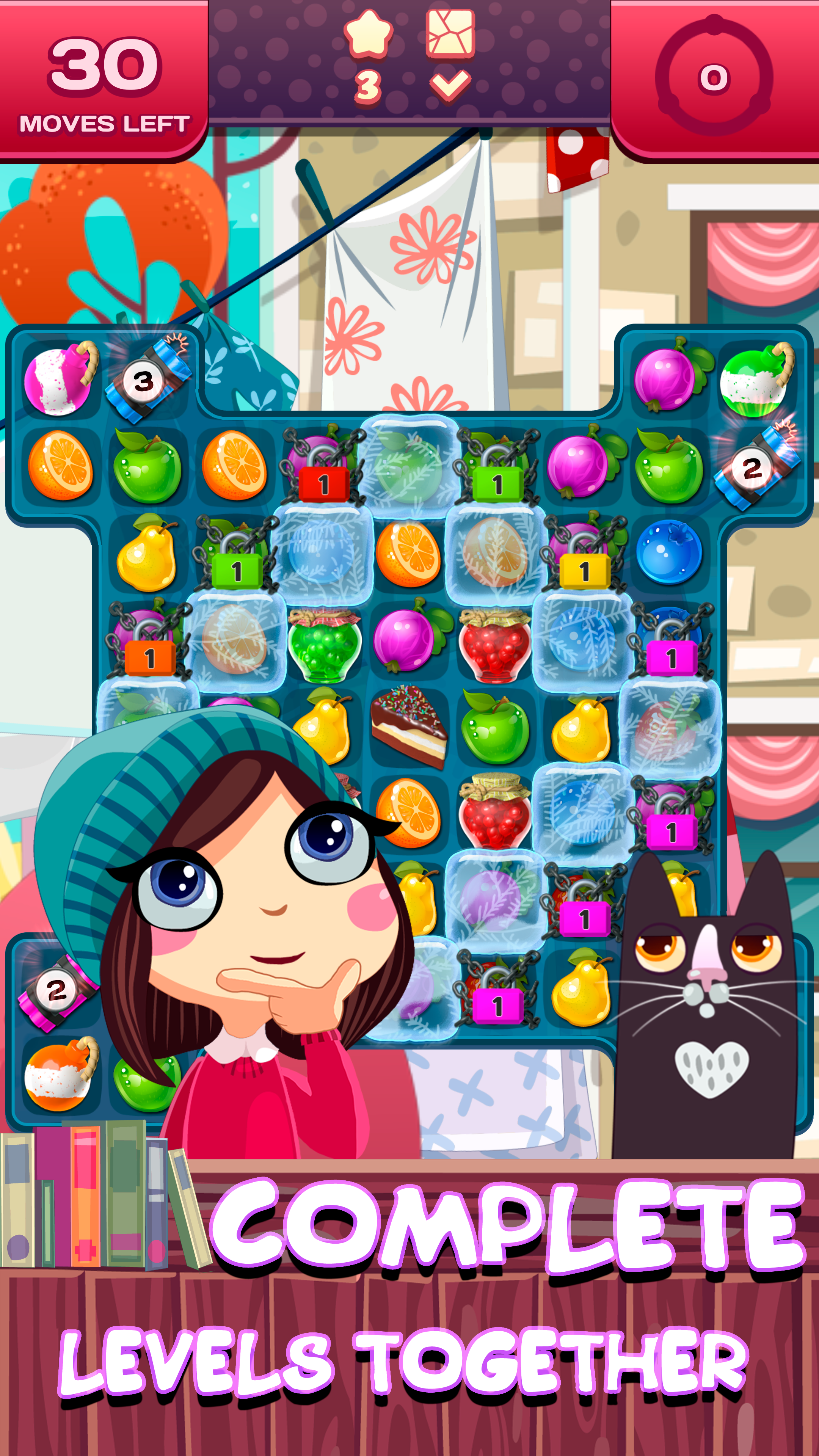Match 3 Saga - Fruits Crush Adventure Game Screenshot