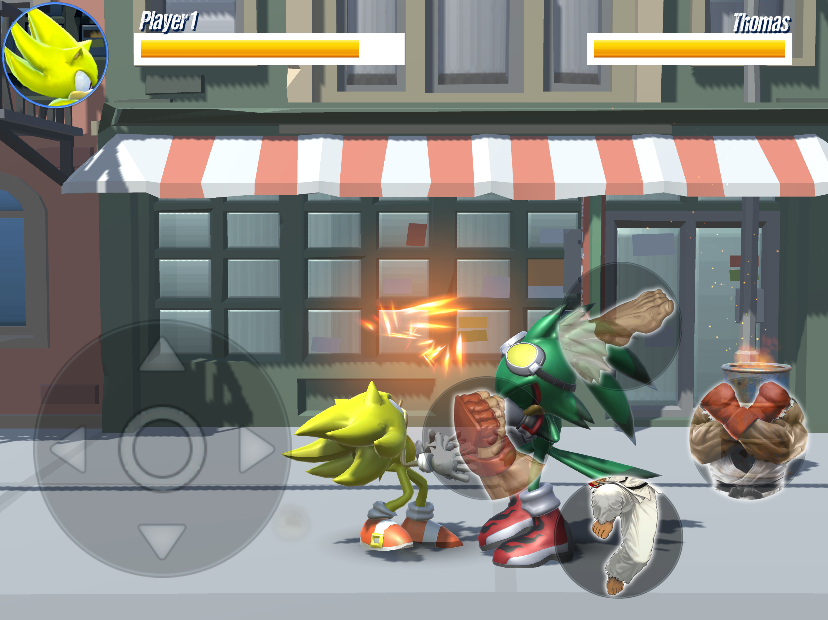 Screenshot of BLUE HEDGEHOG FIGHER GAME