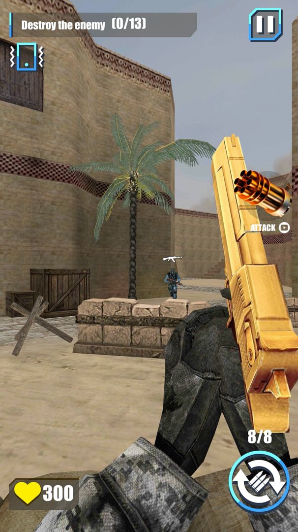 Counter Terrorist Strike: เกมส์ฟรีใหม่ เกมทหาร ภาพหน้าจอเกม