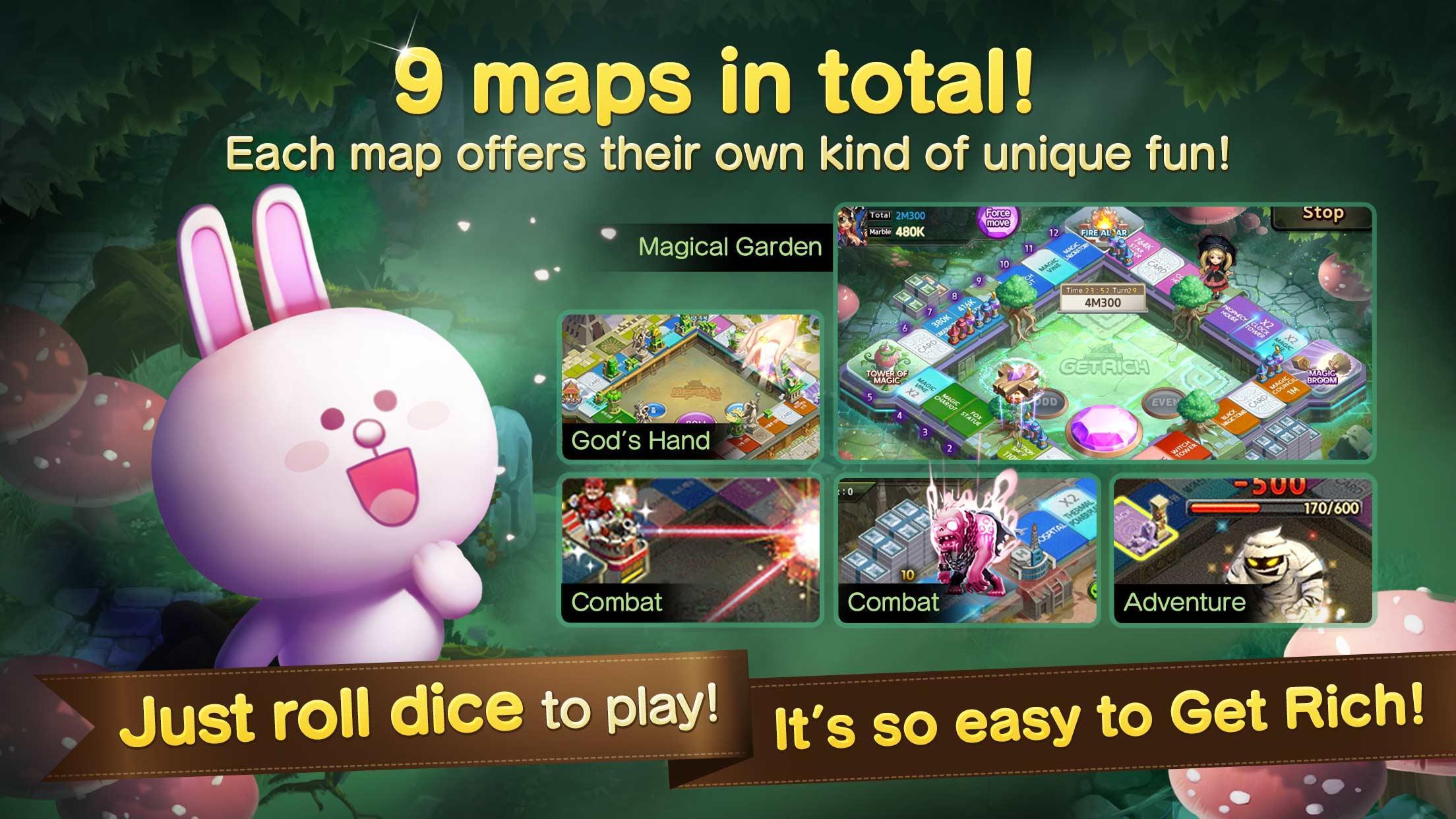 LINE Get Rich Game Screenshot