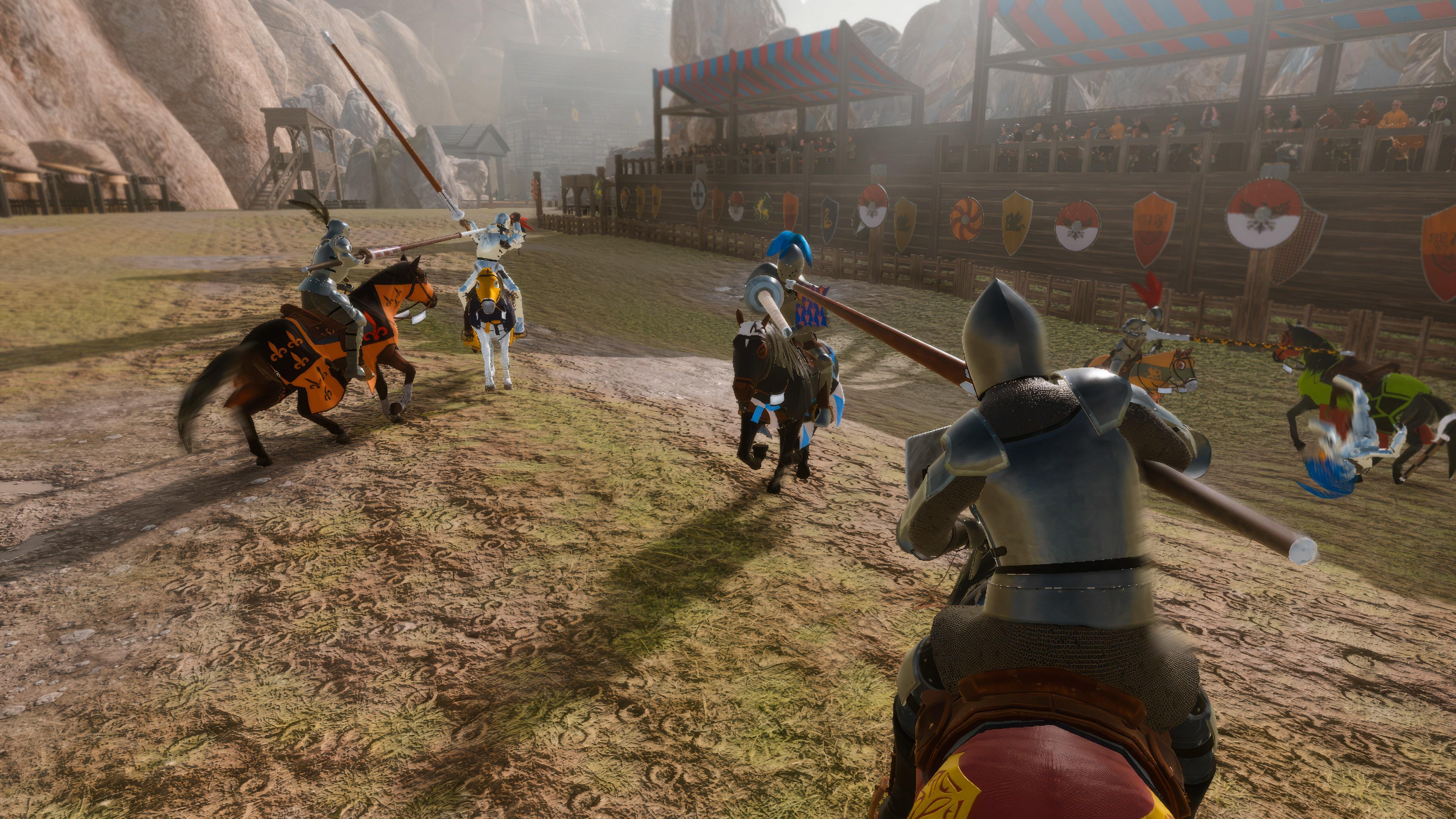 Banner of Mounted Knights Battle : Medieval Warrior Honor Simulator 