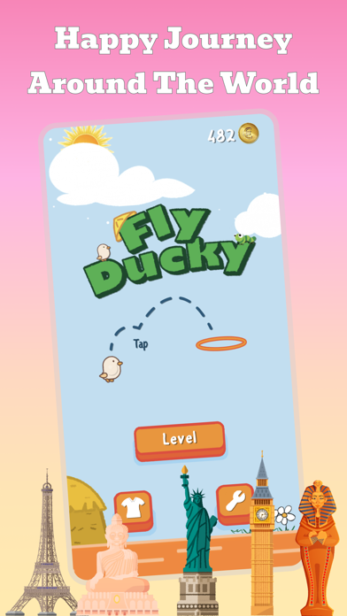 Fly Ducky - Pipi's Journey! Game Screenshot