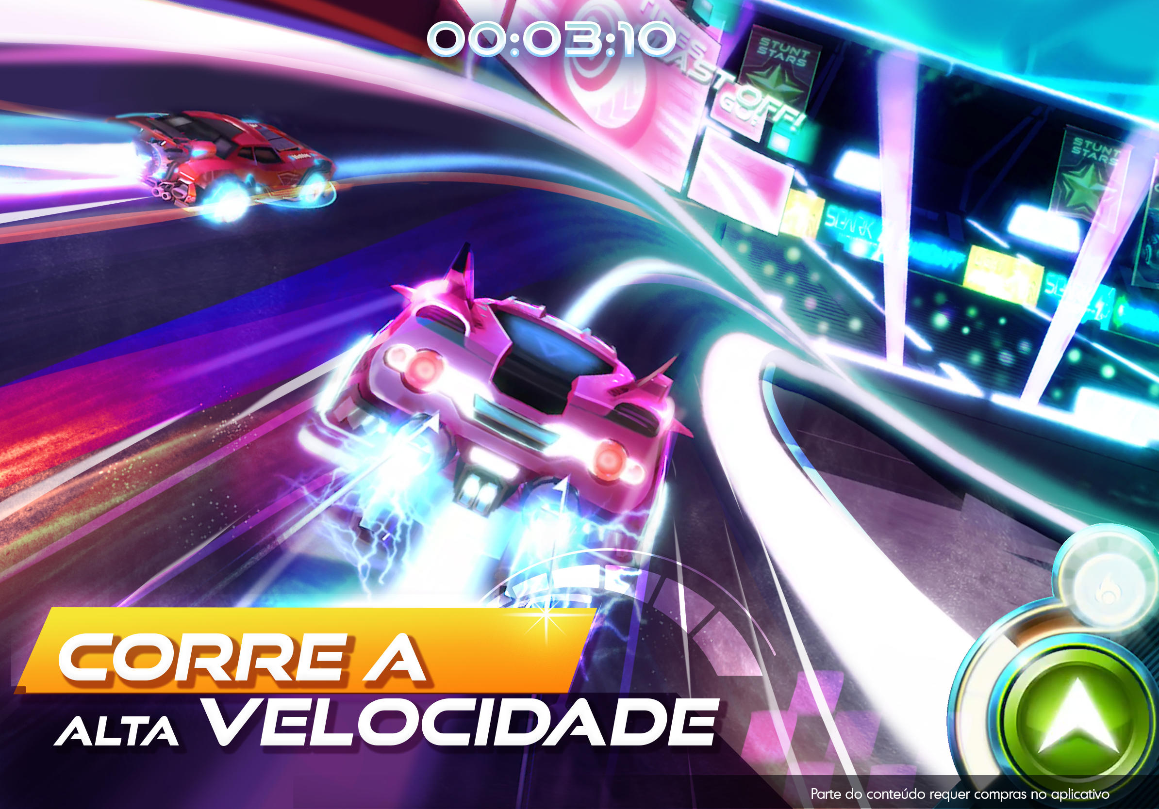 Captura de Tela do Jogo RaceCraft - Constrói e Corre