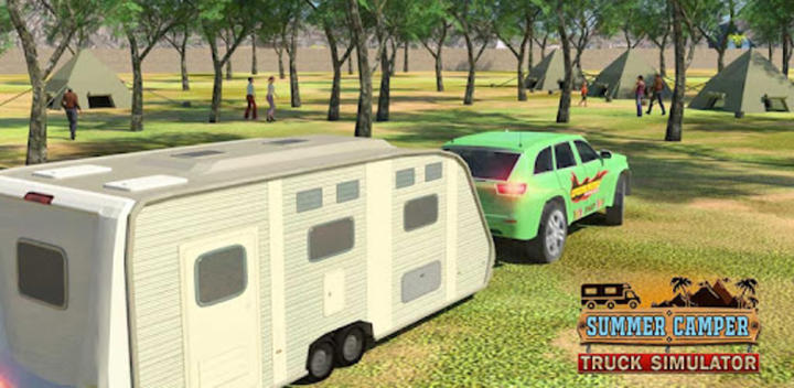 Banner of Camper Van Truck Driving Games 1.29