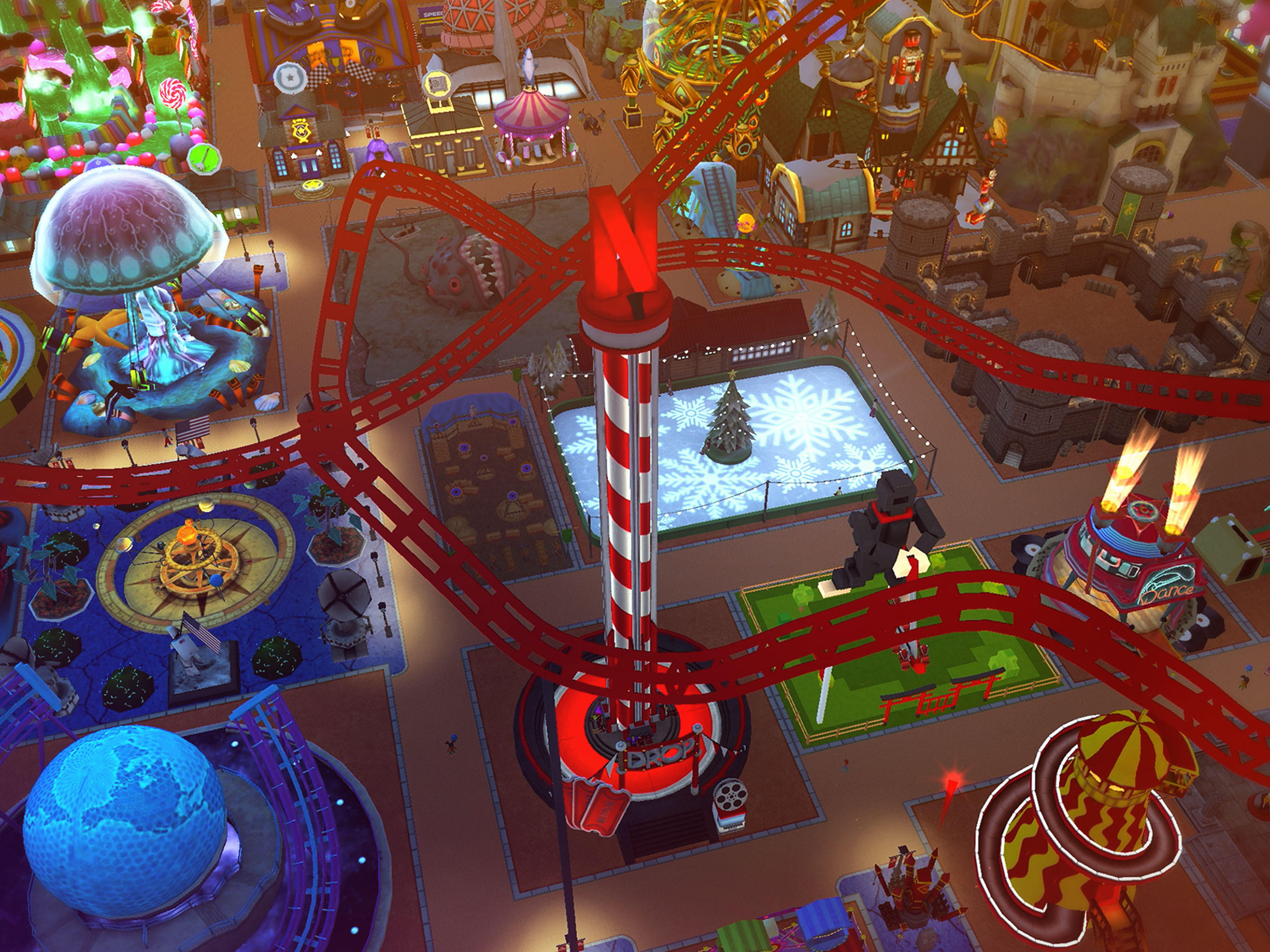 RollerCoaster Tycoon NETFLIX Game Screenshot