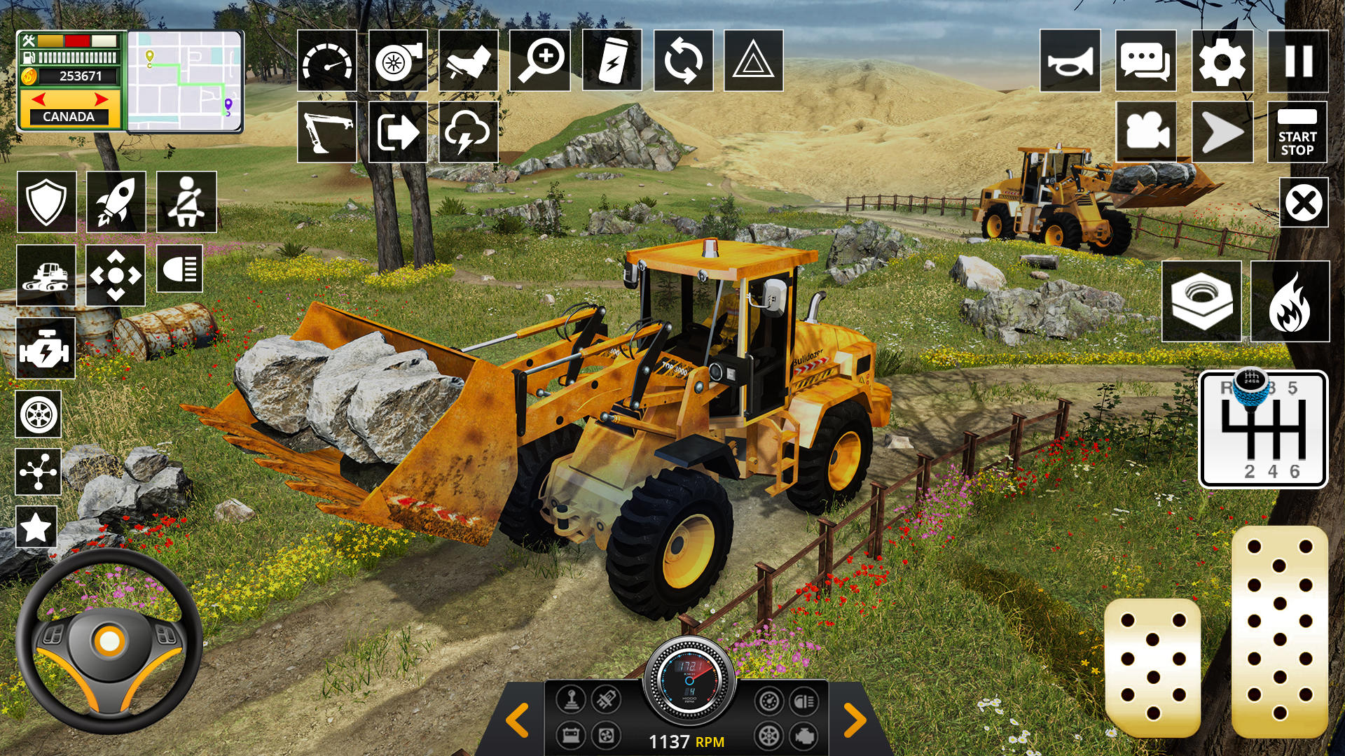 Snow Heavy Construction Game Game Screenshot