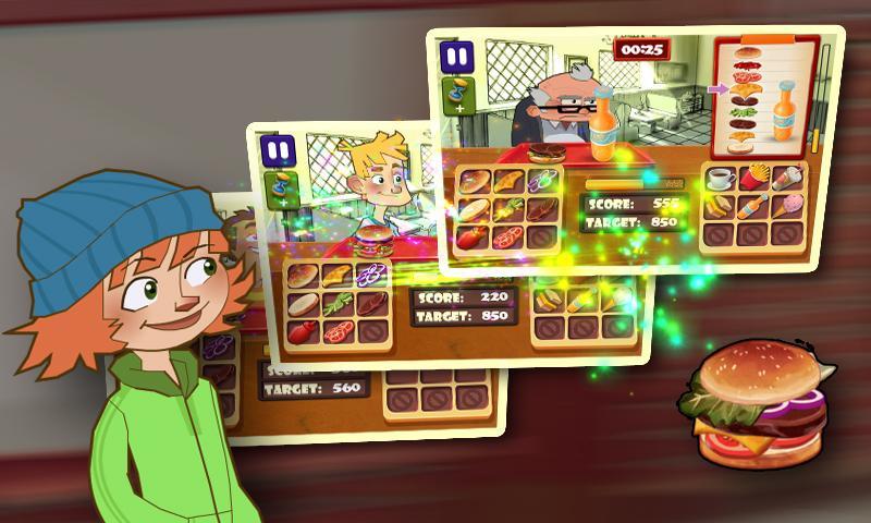 Papa's Burger Shop Game Screenshot