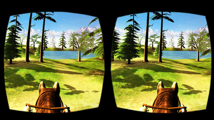 VR Horse Riding Simulator : VR Game for Google Cardboard 게임 스크린 샷