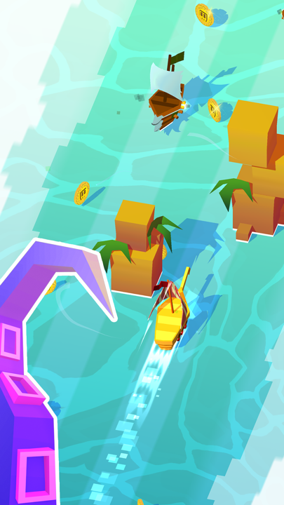 Captura de Tela do Jogo Blocky Pirates