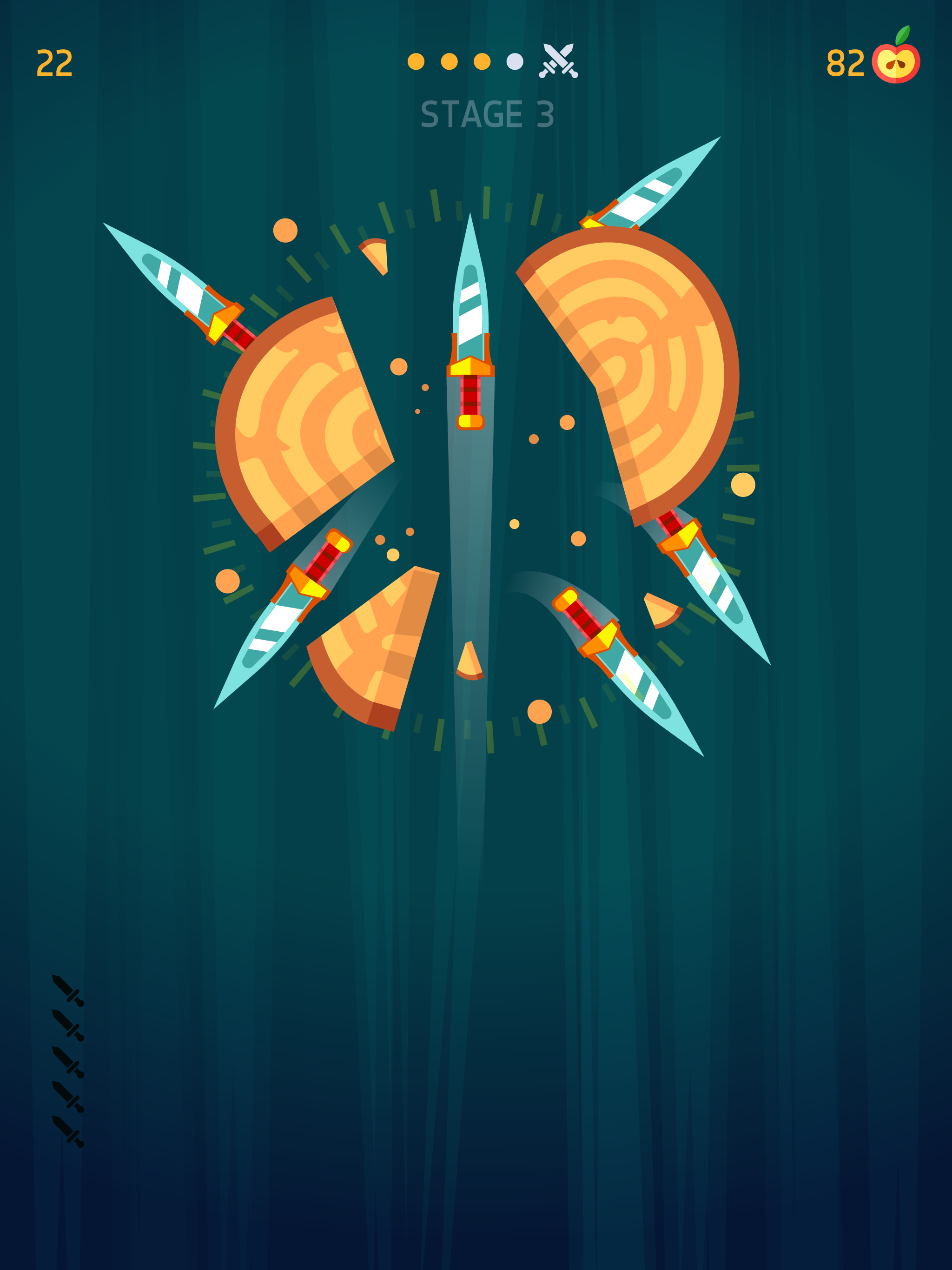 Knife Hit ภาพหน้าจอเกม