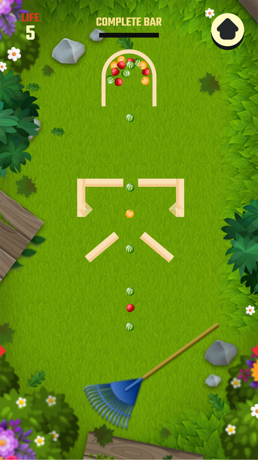 채우기 유리 과일 정렬 게임 스크린샷