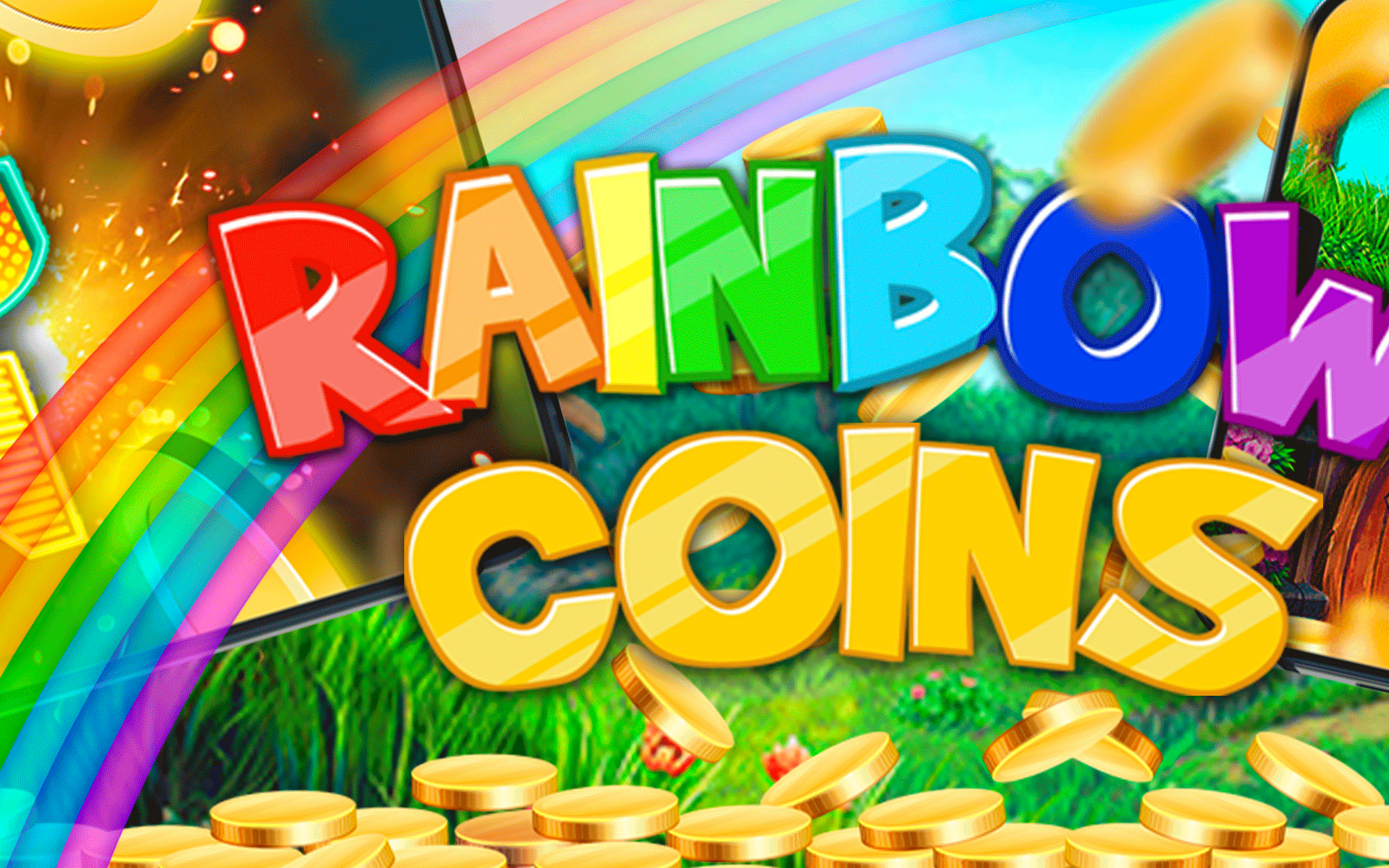 Скриншот игры Rainbow Coins