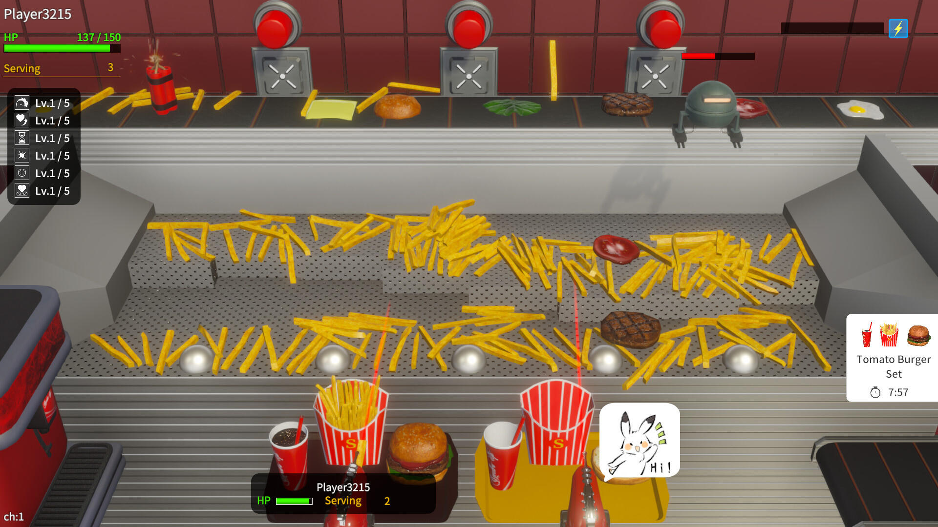 Screenshot of French Fries Pusher Friends
