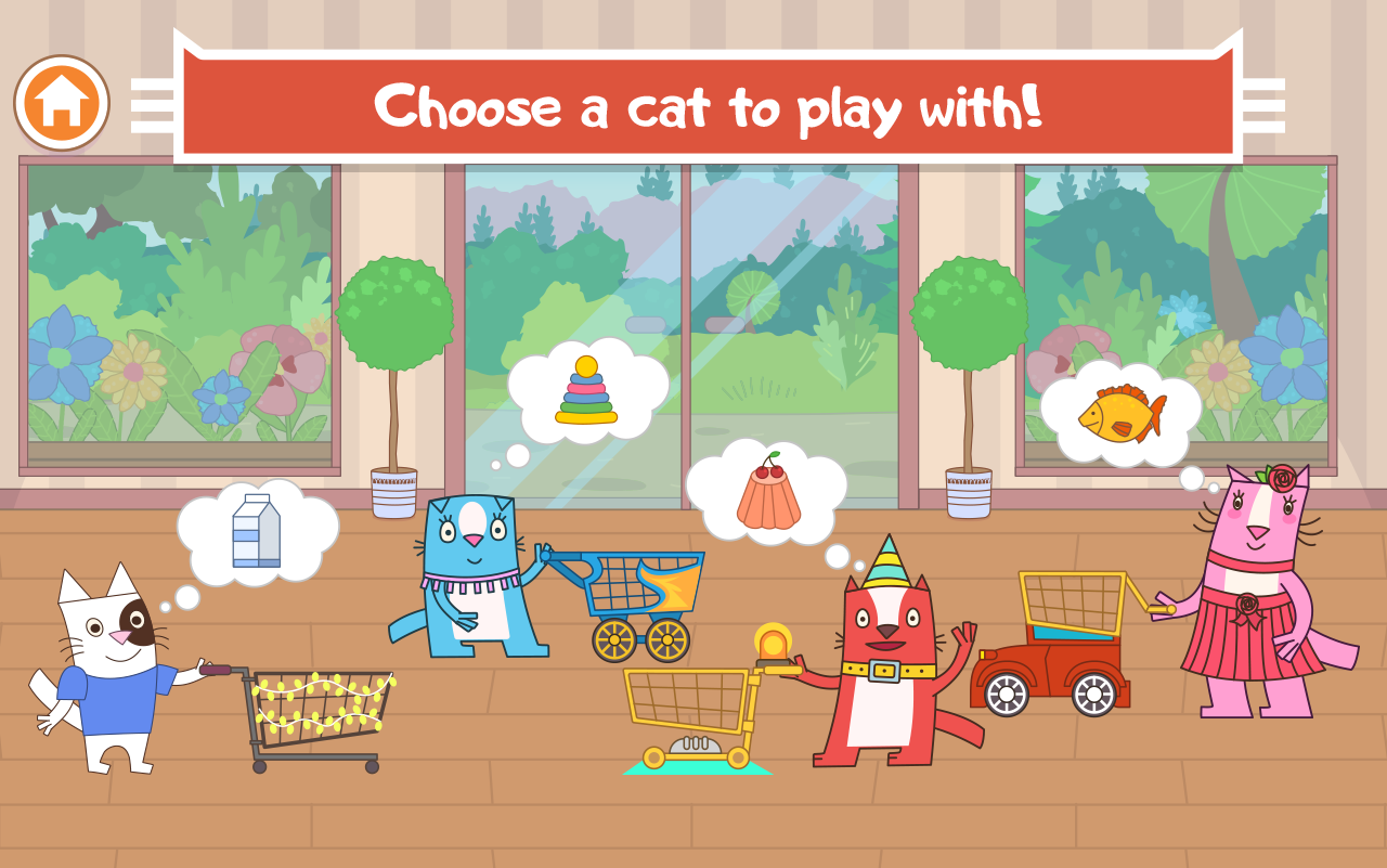 Captura de Tela do Jogo Cats Pets: Store Shopping Games For Boys And Girls