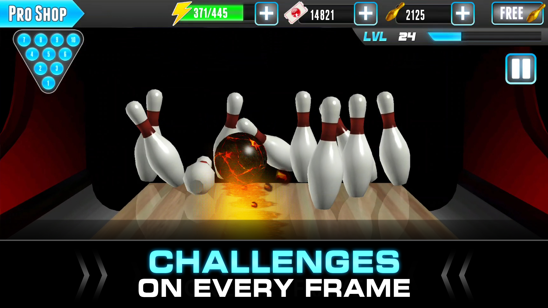 Cuplikan Layar Game PBA® Bowling Challenge