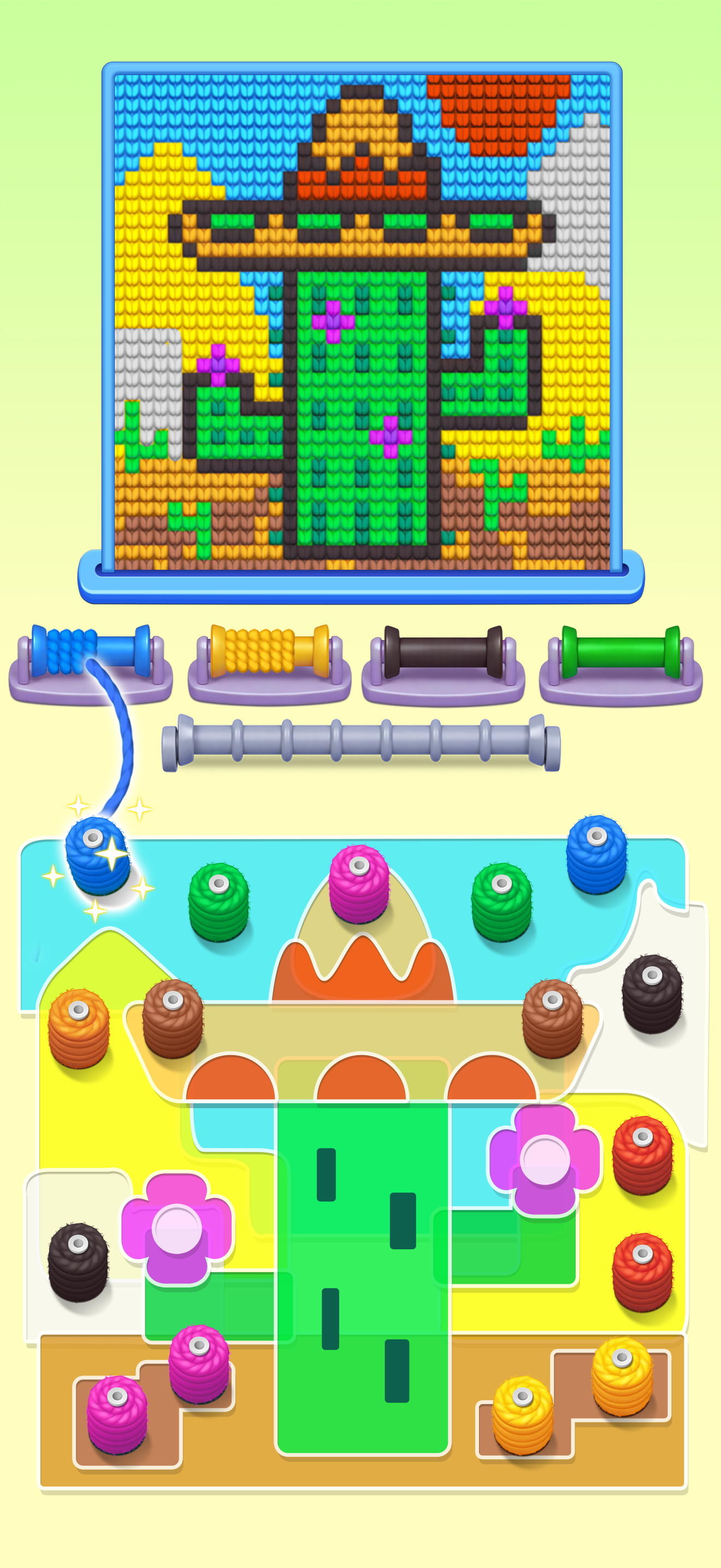 Color Wool Screw Game Screenshot