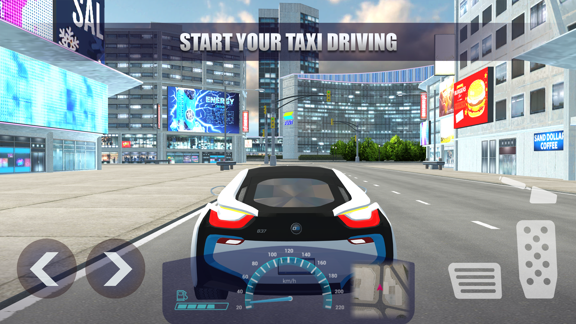 Cuplikan Layar Game Taxi Driving: Real Car