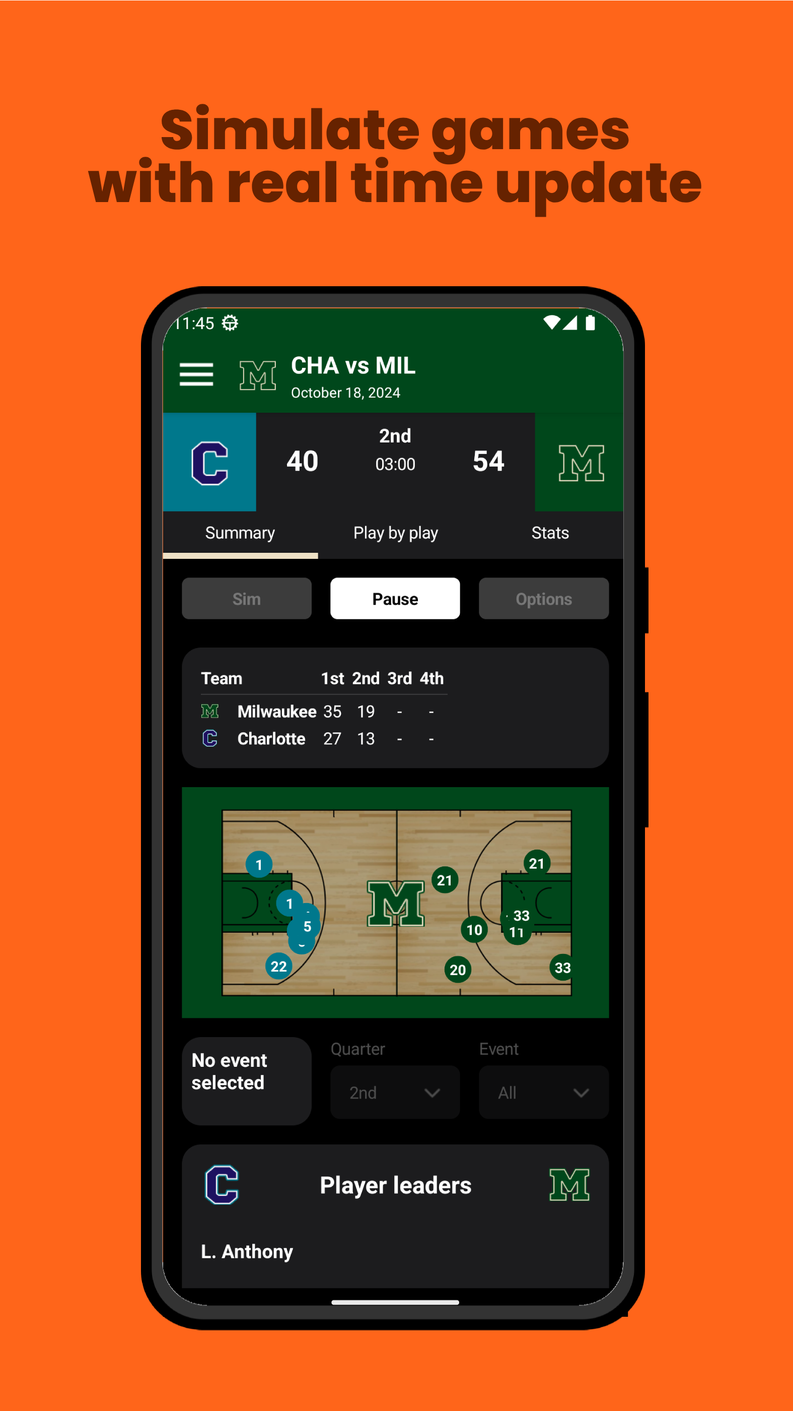 Basketball Legacy Manager 25 Game Screenshot