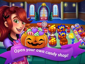 Cuplikan Layar Game Halloween Candy Shop Food Game