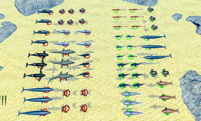 Sea Animal Kingdom: War Simula Game Screenshot