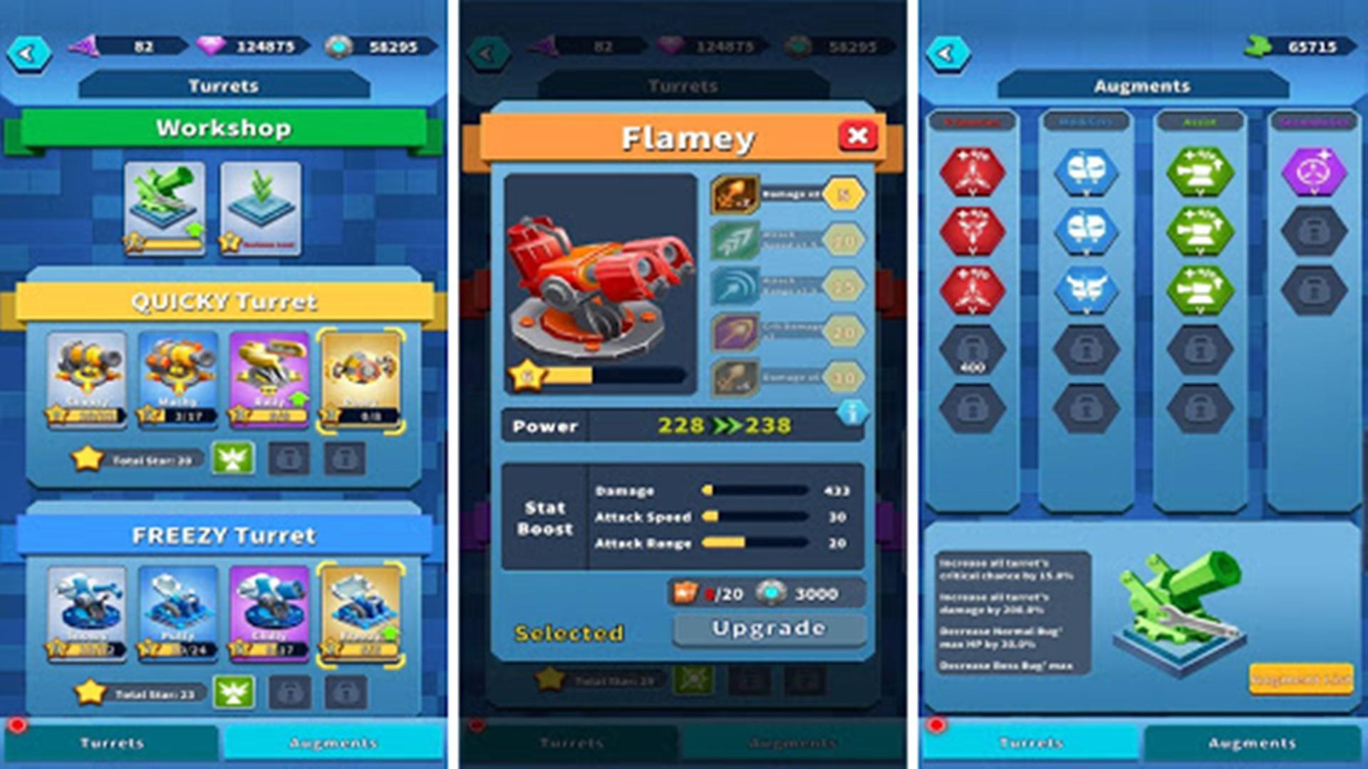 Captura de Tela do Jogo Turret Merge Defense