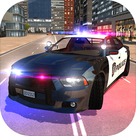 American Fast Police Driving