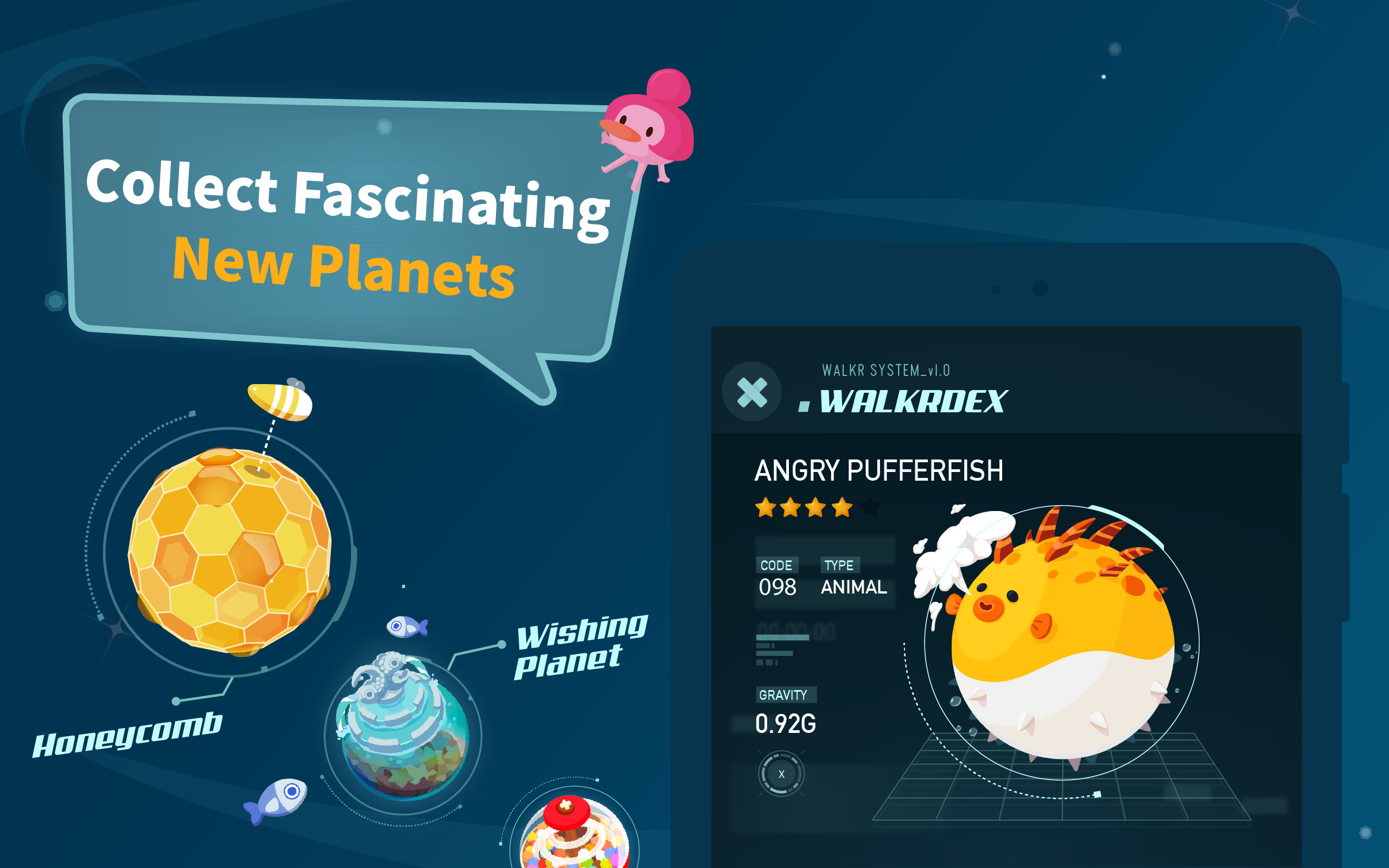 Walkr: Fitness Space Adventure Game Screenshot