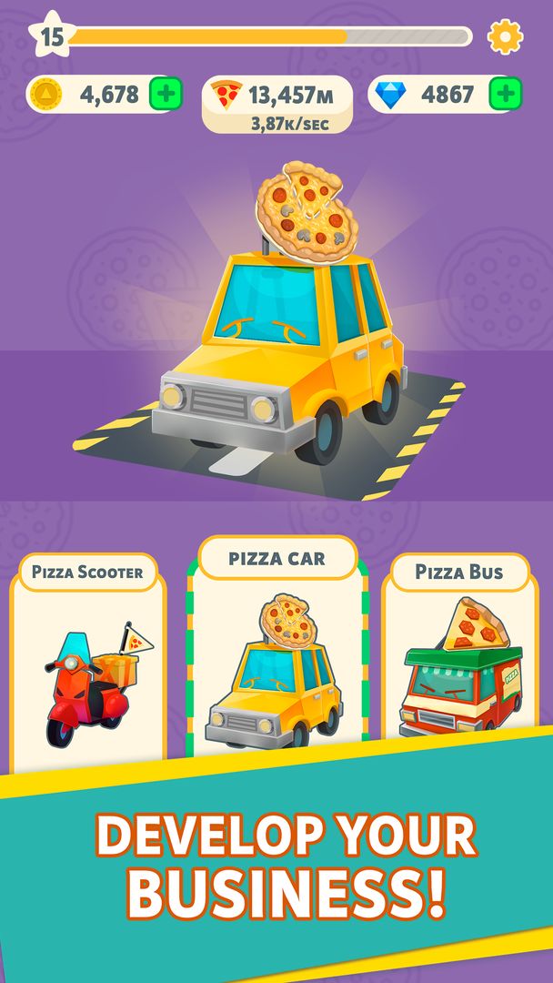 Pizza Corp. - pizza delivery tycoon games 게임 스크린 샷