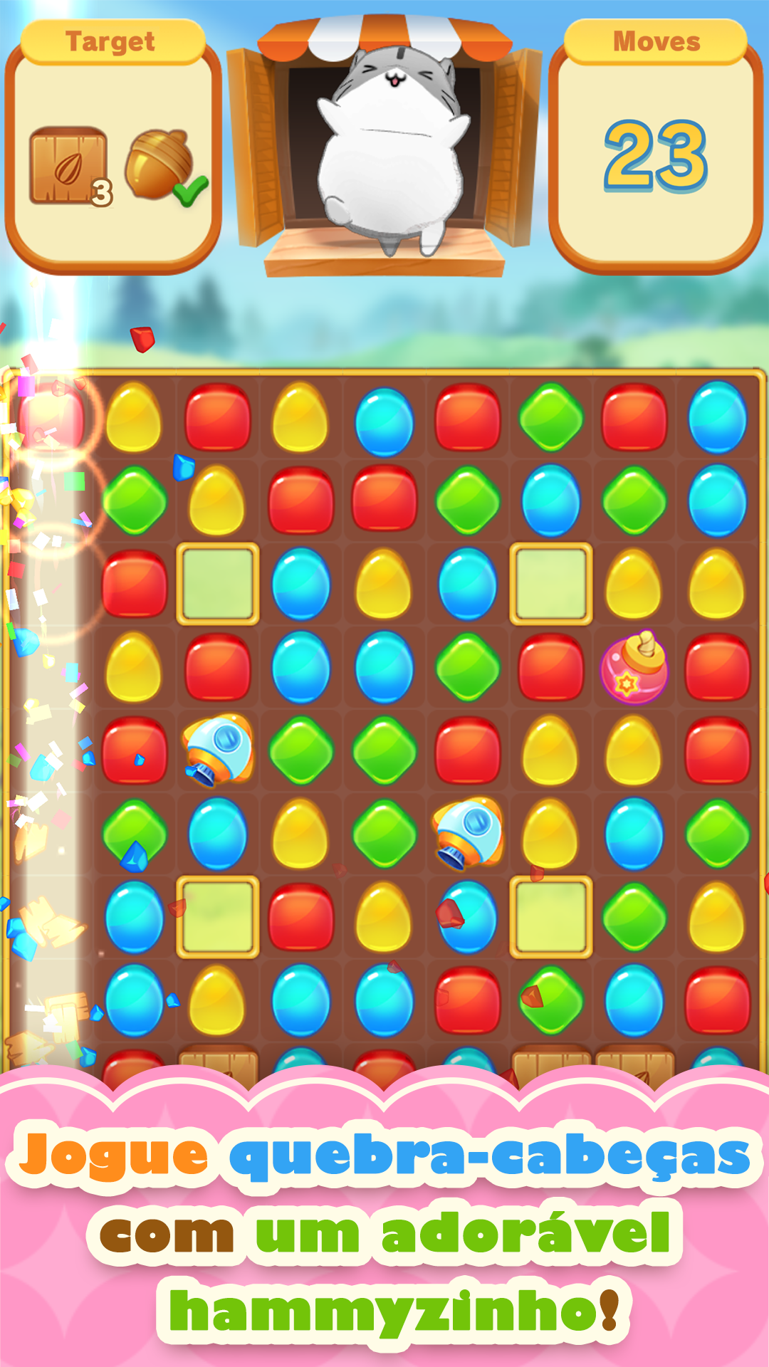 Captura de Tela do Jogo Hamster Life match and home