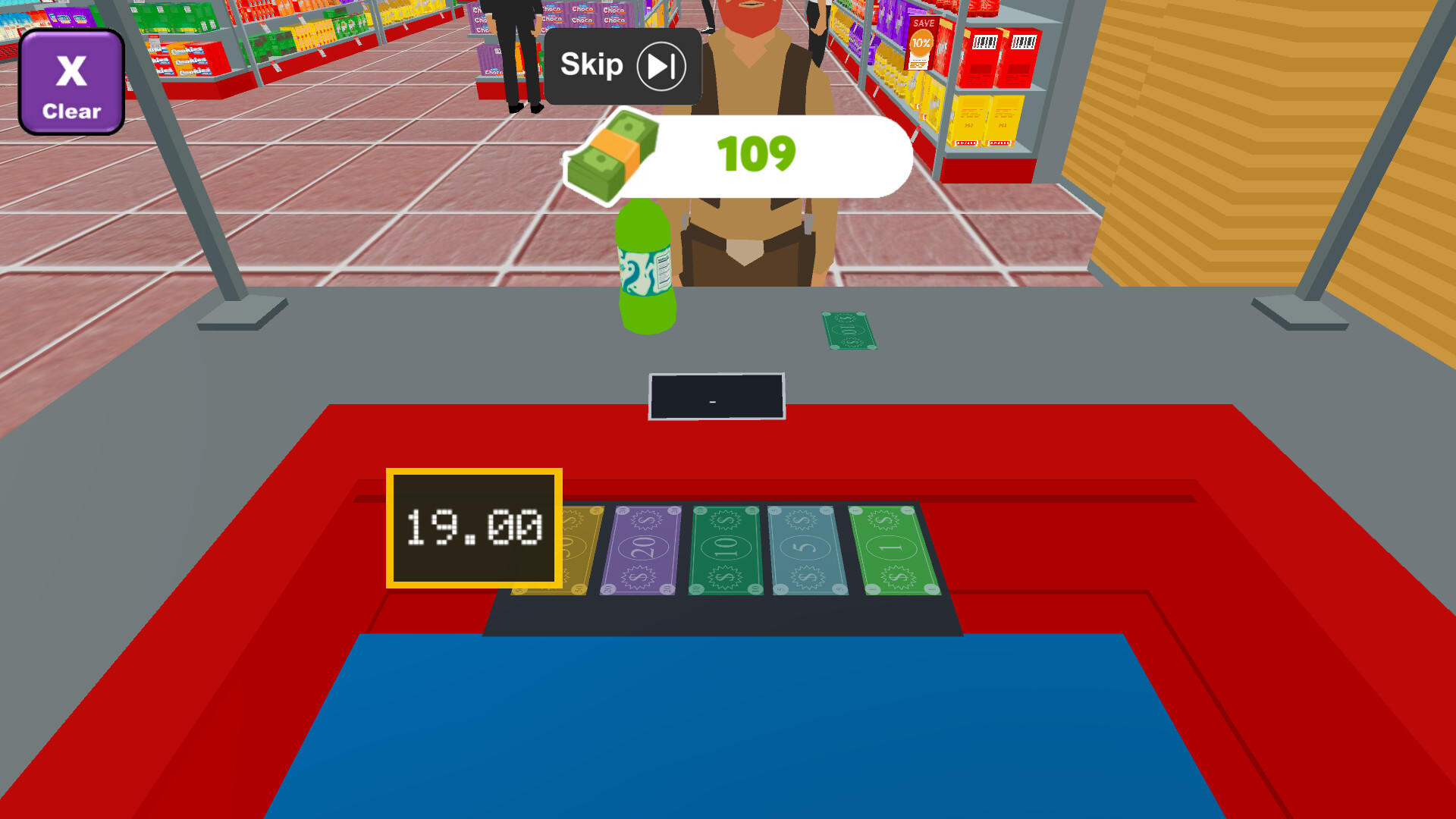 Screenshot of Cashier Sim