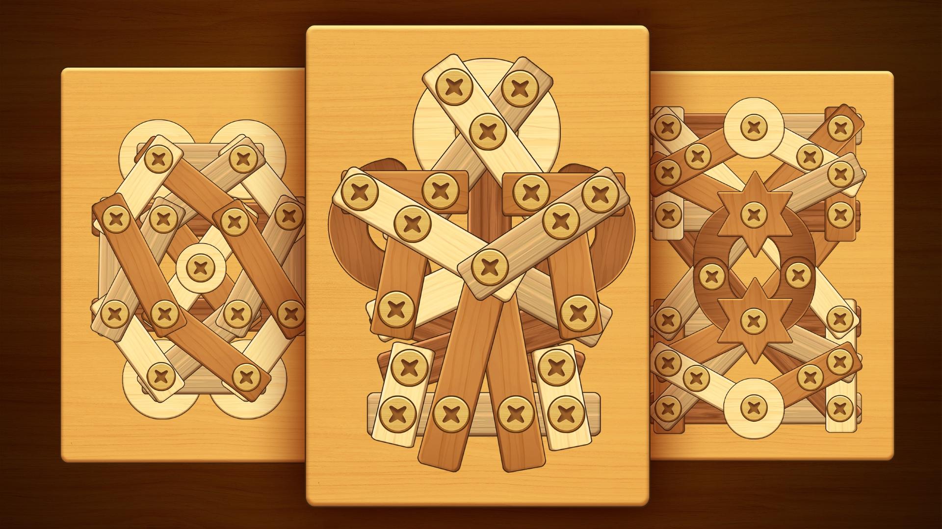 Screw Puzzle: Wood Nut & Bolt ภาพหน้าจอเกม