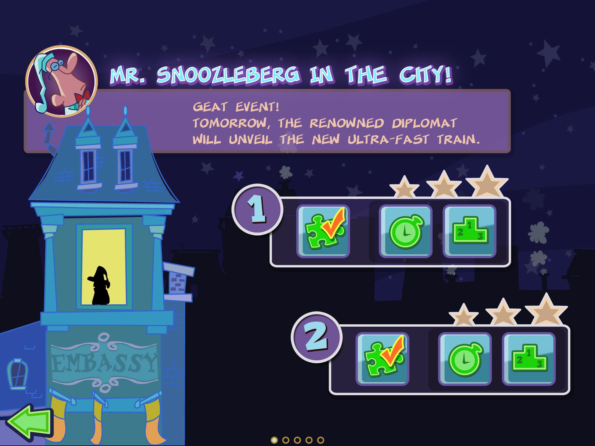 Mr Snoozleberg Game Screenshot