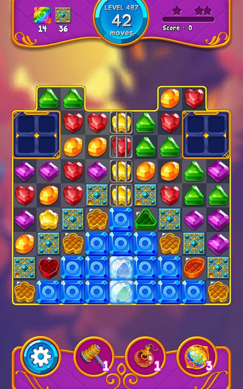 Jewel Witch - Match 3 Game Game Screenshot