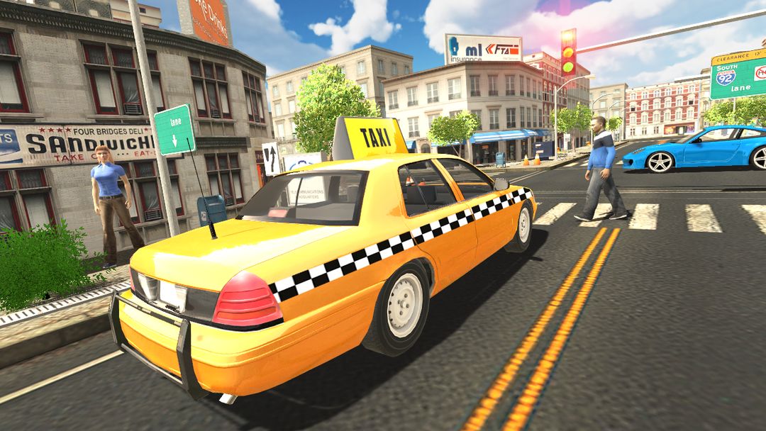 Real Taxi Simulator ภาพหน้าจอเกม