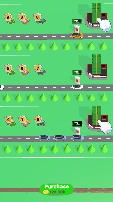 Idle Car Charging Tycoon Game Screenshot